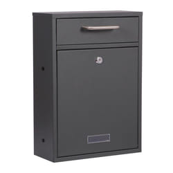 Boîte aux lettres V52 Anthracite Boîte Murale Verrouillable avec Plaque porte-nom