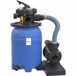 [Filtre à sable piscine] – Ce filtre à sable piscine de Wiltec combine une pompe auto-amorçante et un système de filtration h ...