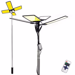 Wiltec Lampe télescopique 12V V2 Camping Lumière Hauteur ajustable LED Télécomm.