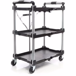 [Polyvalence d'utilisation] – Ce chariot pliable de Wiltec s’adapte à divers usages, que ce soit dans une cuisine, un atelier ...