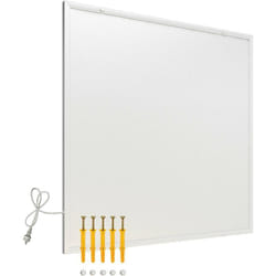 Wiltec - Panneau chauffant infrarouge – 350 w – 620 x 620 x 15 mm – Chauffage ir électrique mural – Émetteur Radiateur à Rendement efficace