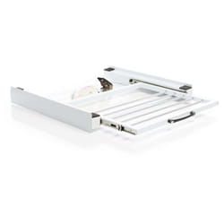 Cadre de superposition pour machine à laver – 605 x 545 x 75 mm – charge max. 150 kg – avec Tablette coulissante angulaire et Porte-serviette– Cadre