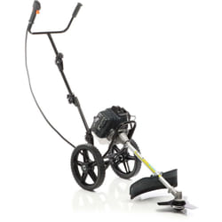 Wiltec - Outil multifonction 2 en 1 sur Roues – 1350 x 390 x 1260 mm – Essence 1,2 l – 1,9 kW – Coupe-bordures Débroussailleuse – Jardinage