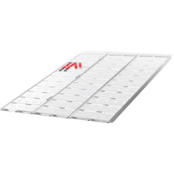 Wiltec - Rampe de chargement 1720 x 390 x 50 mm – pliable en 3 – capacité de charge max. 340 kg – profil à plaques – en Aluminium – Rampe d'accès