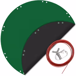 [Protection piscine] – Cette bâche de piscine de Wiltec protège efficacement votre piscine des débris, feuilles, poussières e ...