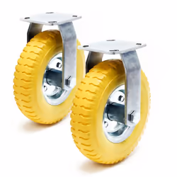 [Roulette fixe] – Cette roulette fixe en PU increvable de Wiltec est conçue pour le transport sécurisé de charges lourdes. Av ...