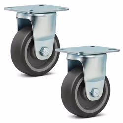 Wiltec Kit de 2 Roulettes fixe