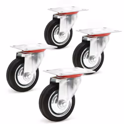 [Roulettes pivotantes] – Ces roulettes pivotantes assurent un transport fluide grâce à leur axe de rotation intégré qui perme ...