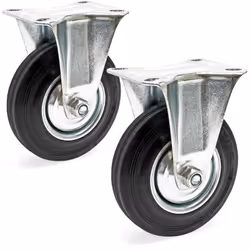 [Roulette fixe robuste] – Ces roulettes fixes robustes sont parfaites pour le déplacement de charges lourdes, avec une capaci ...