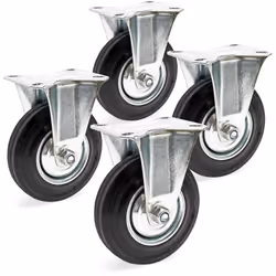 [Roulette fixe robuste] – Ces roulettes fixes robustes sont parfaites pour le déplacement de charges lourdes, avec une capaci ...