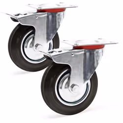 [Roulette pivotante] – Cette roulette pivotante avec blocage double assure une maniabilité exceptionnelle et un déplacement f ...