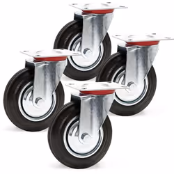 [Roulettes pivotantes] – Ces roulettes pivotantes assurent un transport fluide grâce à leur axe de rotation intégré qui perme ...