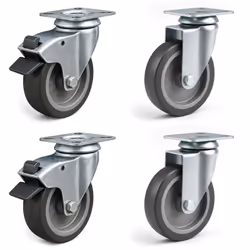 [Roulettes pivotantes] – Ces roulettes pivotantes de Wiltec offrent une maniabilité exceptionnelle et garantissent un transpo ...