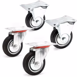 [Roulettes fixes robustes ] – Le roulettes fixes garantissent un transport stable et sécurisé, même pour des charges lourdes. ...