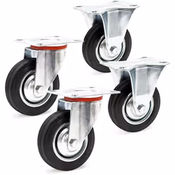 [Roulettes fixes robustes ] – Les roulettes fixes garantissent un transport stable et sécurisé, même pour des charges lourdes ...
