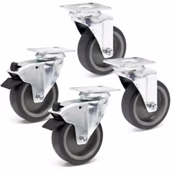 [Roulettes fixes robustes] – Les roulettes fixes sont conçues pour un transport stable et sécurisé, idéales pour les charges  ...