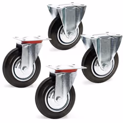 [Roulettes fixes robustes ] – Les roulettes fixes garantissent un transport stable et sécurisé, même pour des charges lourdes ...
