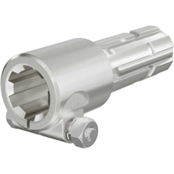 Wiltec - Manchon Prise de force Cardan 175mm Logement pour arbre cannelé 1 3/4' 6D Sortie 1 3/4' 6D Tracteur