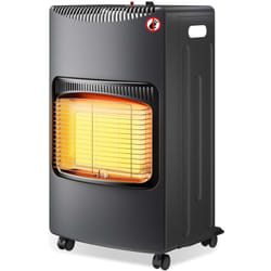 Wiltec - Chauffage d'appoint à gaz Infrarouge Noir 7,5 kg 3 Niveaux 1,4kw-4,2kw Pliable 420 x 450 x 757mm Soupape à gaz et ods Allumage