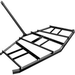 Wiltec - Herse de Nivellement de prairie Noire 217 x 106 cm Acier Herse traîné Tracteur à gazon atv utv Scarification Équipement agricole Travail du