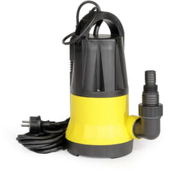 Wiltec - Pompe immergée avec capteur de niveau d'eau – 750 w, 13000 l/h – Refoulement max. 9,5 m, profondeur max. 7 m – Thermorégulateur – Pompe