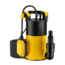 Pompe à eau submersible - WILTEC - 900W - 17000l/h - Aspiration plate - 9m de hauteur de refoulement