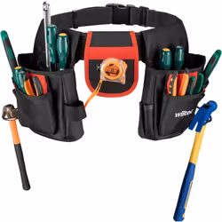 [Ceinture à outils] – Cette ceinture à outils Wiltec est idéale pour les professionnels et les amateurs de bricolage, offrant ...