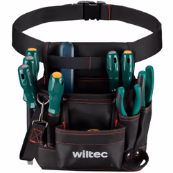 [Ceinture de chantier robuste] – La ceinture de chantier de Wiltec est fabriquée en polyester 600D, assurant une résistance e ...