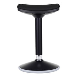 Wiltec Tabouret ergonomique assis debout 36x23x55-82cm 135kg max Fauteuil noir