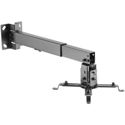 Wiltec - Support universel pour vidéo-projecteur 20kg Fixation au Plafond, au Mur 43-65cm Bras pivotant Fixation Écran videoprojecteur