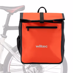 Wiltec Sacoche porte-bagages 22L Rouge PVC Vélo Bicyclette Cyclisme Sac portage