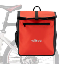 Wiltec Sacoche porte-bagages 22L Rouge PVC Vélo Bicyclette Cyclisme Sac portage
