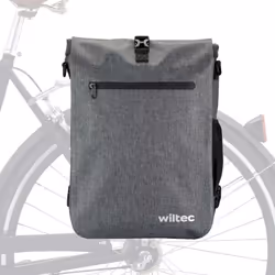 [Sacoche sac à dos pour vélo] – Sac à dos de 25 L de Wiltec qui se fixe sur le porte-bagages, offrant une utilisation polyval ...
