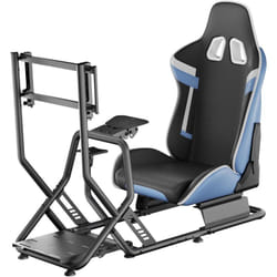 Wiltec - Simulateur de conduite – 71 x 136 x 108 cm – capacité de poids 100 kg – en Acier – Siège cockpit de jeu – Expérience immersive et réaliste