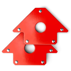 Wiltec - Kit 2x Aimants de soudure avec Force de maintien de 32 kg, Équerre magnétique de 190 x 120 x 26 mm, 45°, 90°, 135°, Positionneurs de soudage