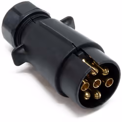[Connecteur remorque 7 broches] – Le connecteur remorque de Wiltec est conçu pour assurer un branchement fiable des systèmes  ...