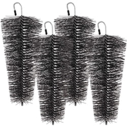 Wiltec - XPOtool Set 4x Brosse protège-gouttière tuyaux de descente, ø 8-12 x 25 cm, Hérisson conique contre feuillages et martres, Toit
