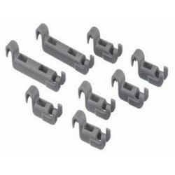 Bosch - Clips pour ratelier panier inférieur (8pcs) (166418-49445) (00611472) Lave-vaisselle neff, siemens, gaggenau, balay, blau