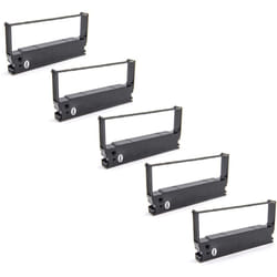 5x Ruban encreur compatible avec Casio tk 7000, tk 6000, tk 6500, tk 2700, tk 3100, tk 2300 imprimante matricielle ou de reçus - noir - Vhbw