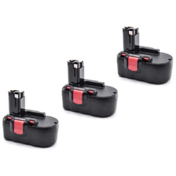 vhbw 3x Batterie compatible avec Bosch GSR 18 V, GST 18 V, GSR 18 VE-2, PSR 18 VE-2, PSB 18 VE 2 outil électrique (3000 mAh, NiMH, 18 V)