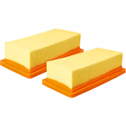 vhbw - the clever way Lot de 2x filtre à plis plats pour votre aspirateur sec et humide - Finition sur mesure pour un changem ...