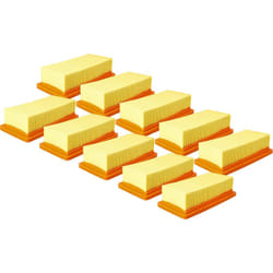 Vhbw - Lot de 10x filtres plissé plat compatible avec Kärcher ad 3.200, AD.3000, AD3, AD3 Premium Fireplace, AD4, ad 4 Premium - Élément filtrant