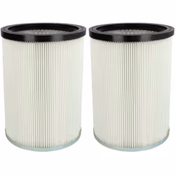 vhbw - the clever way Set de Cartouche Filtre pour votre aspirateur industriel, pour aspiration à sec ou humide - Finition su ...