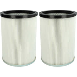 vhbw 2x filtre plissé compatible avec Kärcher NT 70/2 Professional EU, NT 70/2 Tc, NT 70/2 Me Tc EU, NT 70/2 Tc EU aspirateur - blanc