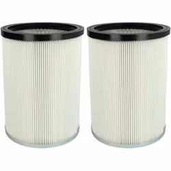 vhbw - the clever way Set de Cartouche Filtre pour votre aspirateur industriel, pour aspiration à sec ou humide - Finition su ...