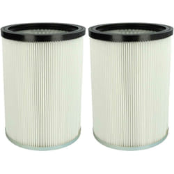 Vhbw - 2x filtre plissé compatible avec Kärcher nt 90/2 Me Classic vex, nt 90/2 Me Classic Edition eu aspirateur - blanc