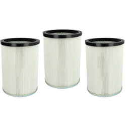Vhbw - 3x filtre plissé compatible avec Kärcher nt 70/3 Tc, nt 70/3, nt 70/3 eu, nt 70/3 Me Tc, nt 70/3 Me Tc eu aspirateur - blanc