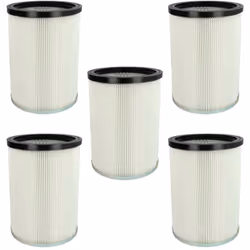vhbw - the clever way Set de Cartouche Filtre pour votre aspirateur industriel, pour aspiration à sec ou humide - Finition su ...