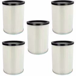 vhbw - the clever way Set de Cartouche Filtre pour votre aspirateur industriel, pour aspiration à sec ou humide - Finition su ...