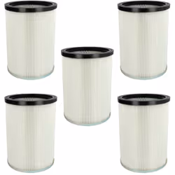 vhbw - the clever way Set de Cartouche Filtre pour votre aspirateur industriel, pour aspiration à sec ou humide - Finition su ...